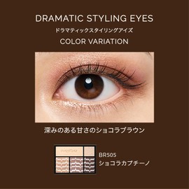 MAQUILLAGE Dramatic Styling Eyes BR505 4g | Eyeshadow | Powder Type | Eye Makeup Palette Big Eyes Brown | Shiseido