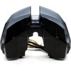 MZS Motorcycle LED Tail Light, Integrated Turn Signal Blinker Running