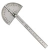 Detachable Rotary Protractor,0-180 Degree Stainless Steel Protractor Machinist Tool 10cm