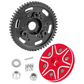 RCMYou RC 52T Slipper Clutch (0.8Mod) Transmission Gears Spur Gear Upgrades Part for 1/10 Slash 2wd VXL/Rustler 2wd VXL/Stampede 2wd VXL/Bandit 2wd VXL,Red