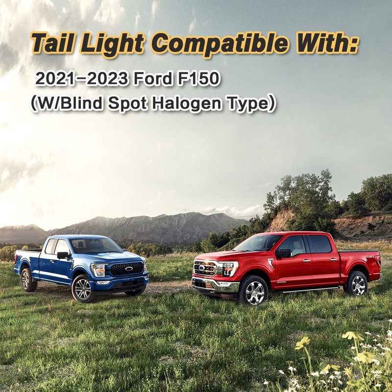 STRAUTOS Tail Lights Compatible With 2021 2022 2023 Ford F150