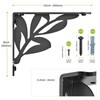 SELEWARE Heavy Duty Shelf Brackets 12 Inch, Branch Shelves Brackets,