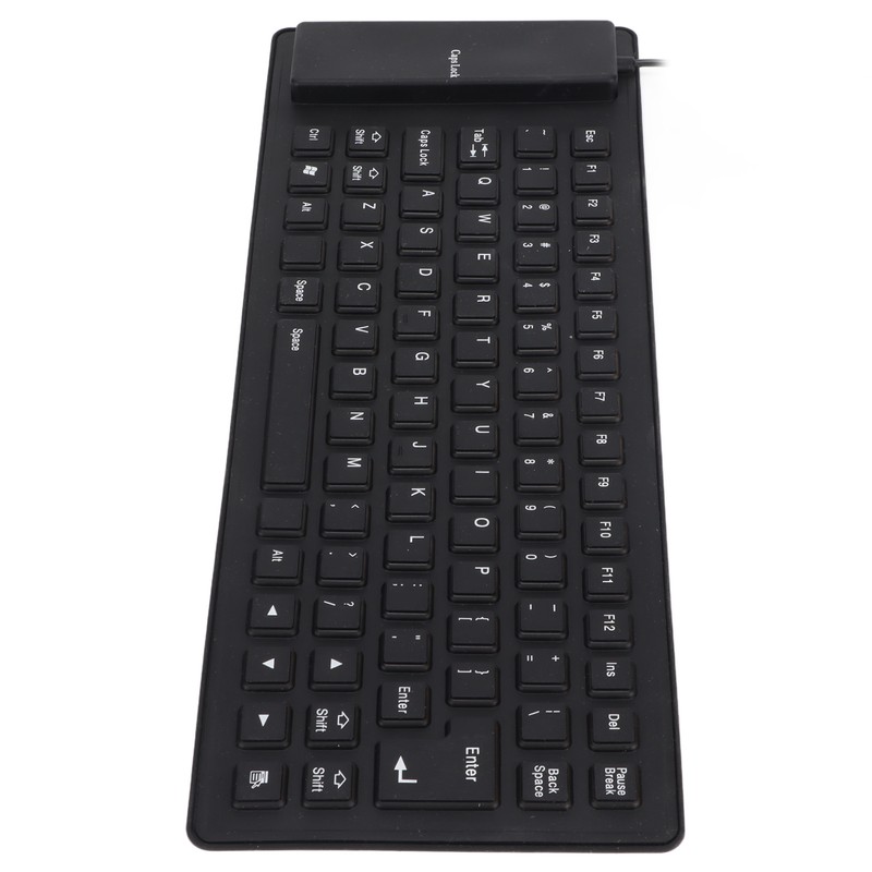 Silicone Keyboard Fully Sealed Design Lightweight Portable Silent Soft Comfortable