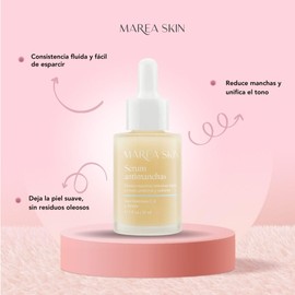 Sérum Antimanchas Con Péptidos y Vitamina C | 100% Ingredientes Naturales | Reduce Manchas y Unifica el Tono | 30 Días de Garantía | Marea Skin | Club Marea - 30ml