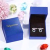 Zodiac Sign Earrings with Colourful Zrkonia - Qings Women's Girls