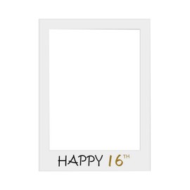 WedDecor Large Size Party Props For 16th Birthday Selfies Photo Booth Frame Surprise Birthday Party celebration kids, Men & Women, Memorable Birthday Party, 1pc