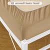 Eychei Cot Fitted Sheets, Beige, 2 Pack, 31" x 75"