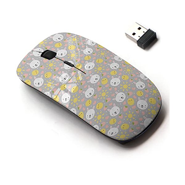 2.4G Wireless Mouse with Cute Pattern Design for All Laptops