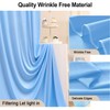 20ft × 8ft Wrinkle Free Baby Blue Backdrop Curtain for