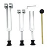 Ahvqevn 4 Pack Tuning Fork Set (128Hz, 256Hz, 512Hz) with