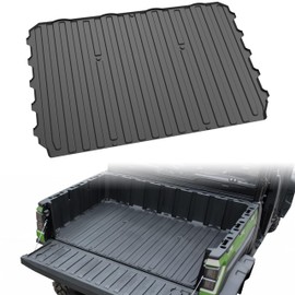 LDETXY Rubber Bed Mat Liner for Ranger XP 1000, TPE Rear Cargo Bed Mat All Weather Protector Slush Liner for Polaris Ranger XP 1000 Crew 2018-2025 Accessories