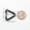 2pcs Triangle Carabiner Clip, Stainless Steel Quick Release Keychain Carabiner