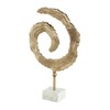 Deco 79 Aluminum Metal Abstract Decorative Sculpture Textured Spiral Home