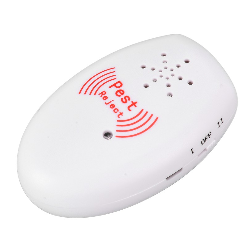 Multifunction Ultrasonic Electronic Mosquito Repellent Pest Repeller USB Rechargeable White