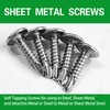 410 Stainless #8 x 3/4" Tapping Screws for Metal Sheet