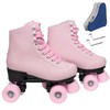 Wiwiy Roller Skates for Women Men, Leather High Top Double-Row