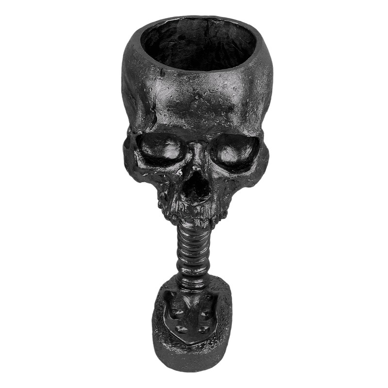 Skull Planter Spine Stand Set Innovative Exquisite Decorative Hand Painted