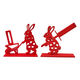 Funny Rabiit Toilet Paper Holder – Unique Rabiits Design Bathroom Decor, Toilet Paper Roll Stand for Bathroom, Rustic, Modern or Farmhouse Style, Fun Gift for Home, Friends & Family,2 Pack