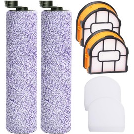 Brush Roller and Filter Replacement for Shark WDB1F2 HydroVac AW201 AW302 WD201 WD100 WD200 WD101 WD200C WD201C WD101C HydroVac Vacuum Cordless Wet Dry Vacuum Cleaner