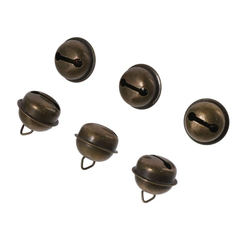 YYlingx 20 Pcs Vintage Jingle Bells - 22mm Antique Copper-Toned