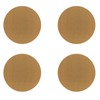 4 PCS Gold Round Cup Coasters, 10cm Stainless Steel Coasters,