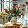 Bailikang 20PCS Fake Tulips Artificial Tulip Silk Flowers Fake PU