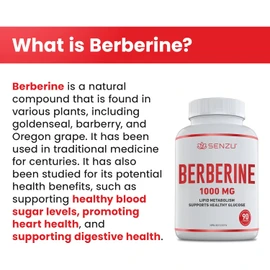NEW Premium Grade Berberine HCl >97% Max Potency Canadian-Made (500 x 2) 1000mg Wild Harvested Berberine Supplement - Concentrated Berberine Supplements - 90 Veggie Capsules - Made in Canada