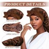 Satin Bonnet Extra Long Silk Sleep Bonnets for Women Adjustable