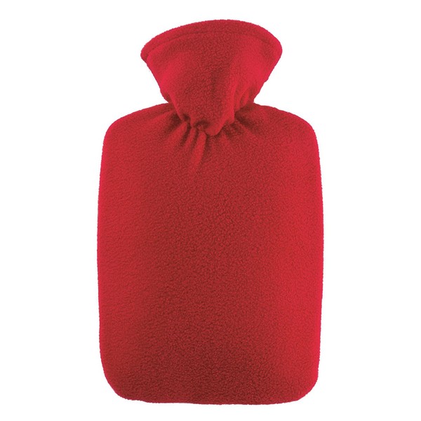Hugo Frosch Classic Hot Water Bottle 1.8 Litres With red