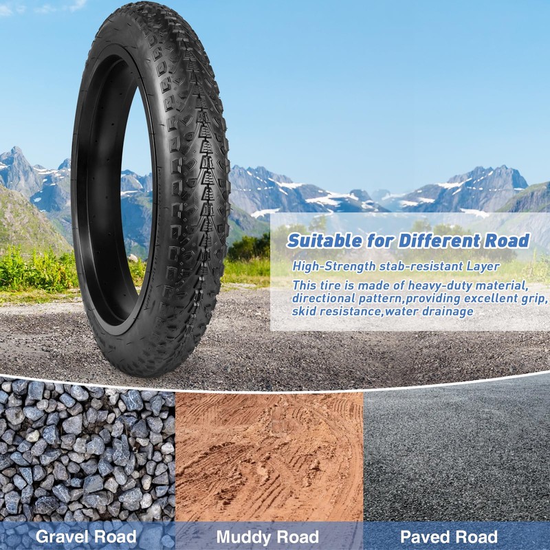 WEEROCK 26 Inch MTB Bike Fat Tire 26 * 3.0