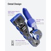 VCE RJ45 Crimper Pass Through, Ethernet Crimping Tool for Cat6