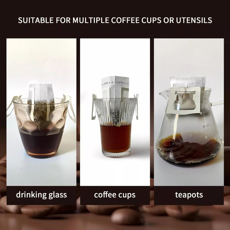 generic 100 Bolsa Portátil Para Filtros De Café Filtro Café