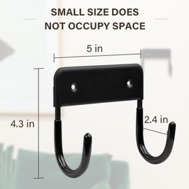 Alpinista Ironing Board Hanger Iron Board Wall Mount for Laundry Rooms, Black