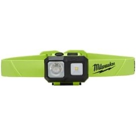 2004HZL Milwaukee Intrinsically Safe C I, II, III / D 1 Spot/Flood Headlamp | Safety | Job Site | Universal Hard Hat Clips | Nylon Strap | AAA Batteries