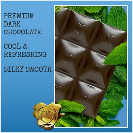 Chocolove Peppermint Dark Chocolate Bars | 55% Cocoa | Crafted in Semi-sweet Premium Chocolate | Non GMO, Rainforest Alliance Certified, 3.2oz Bar (12 Pack)