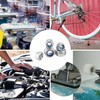HXJDAM M6 Nuts DIN985 Nylock Nuts 60 Piece Lock Nuts