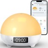 Mamidomo Sunrise Alarm Clocks White Noise Sound Machine with 34