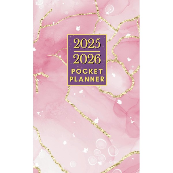 2025-2026 Pocket Planner: 2 Year Daily, Weekly, Monthly Tracker for