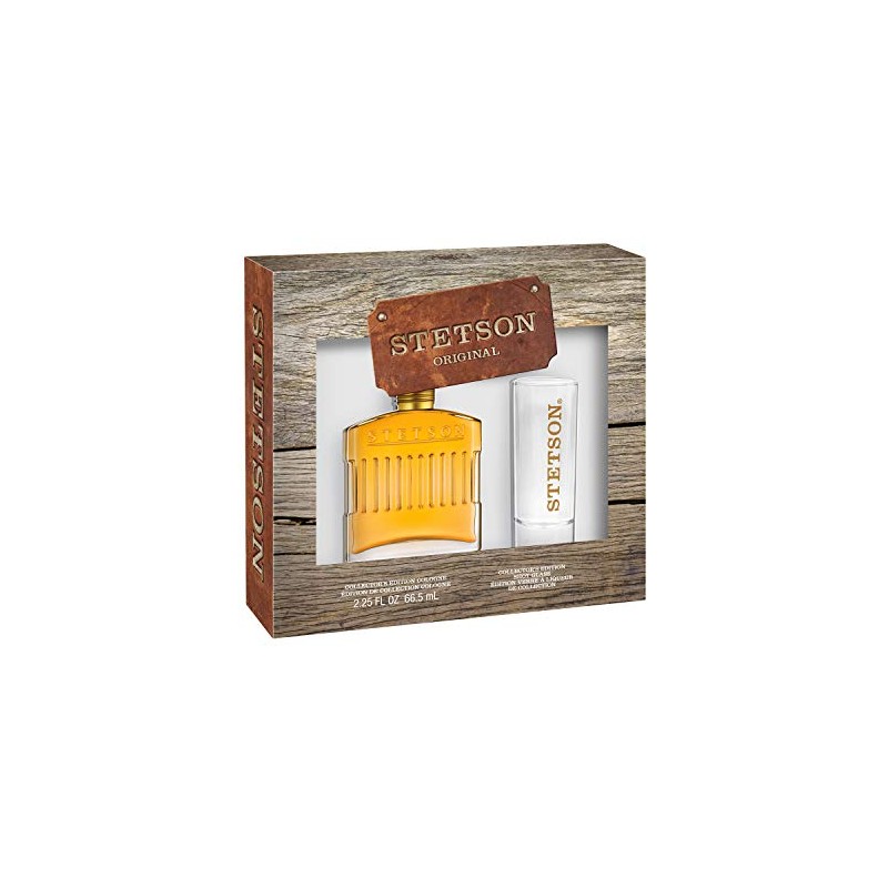 Stetson Original Leather Cologne & Gwp Shot Glass