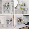 FLOLXNB Over The Toilet Storage Shelf, 2-Tier Bathroom Storage Organizer