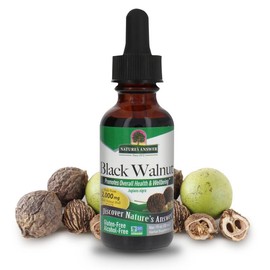 Nature's Answer Alcohol-Free Black Walnut Extract Green Hulls, 1-Fluid Ounce | Natural Cleanser & Detoxifier | Digestive Support | Gluten-Free | Single Count