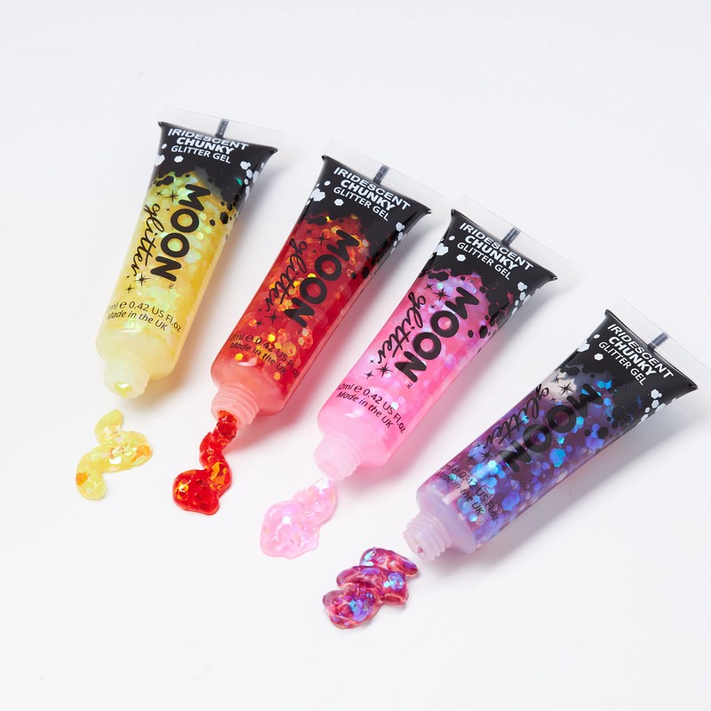 Moon Glitter Iridescent Glitter Gel - 12 ml - Cerise