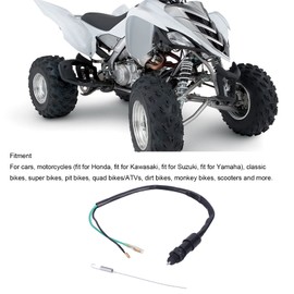 Interruptor de Luz de Freno Trasero de Motocicleta con Kit Universal de Resorte, Universal para Motos Clásicas Super Pit Dirt Quad ATVs Scooters