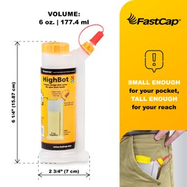FastCap 6oz Glue Bottle, with 2-chamber No-Drip system. Each bottle comes with 2 replaceable tips. (Pack of 2 Bottles)