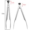 Devico Kitchen Tongs for Cooking, 2-Piece 12 inch 18/8 Stainless