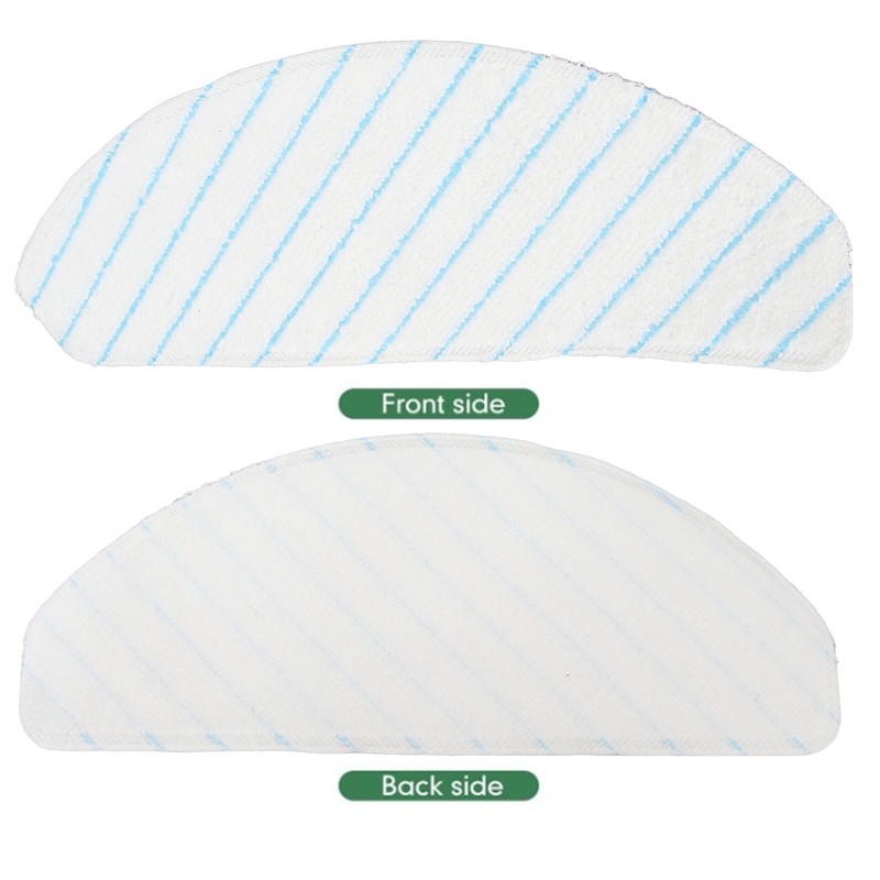 10pcs Sweeping Robot Disposable Mop Microfiber High Absorption Replacement Mopping