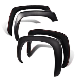 PIT66 Fender Flares, Compatible With 1999-2006 Chevy Silverado GMC Sierra/2000-2006 Suburban Yukon XL/2002-2006 Avalanche 68.4", 78", 69.2", 96" Bed Factory Style Smooth Wheel Flares Set, 4 PCS