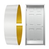 KOSHKA Door Kick Plate Peel and Stick (6"x 34", White)
