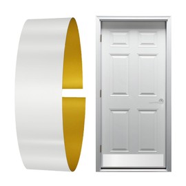 KOSHKA Door Kick Plate Peel and Stick (6"x 34", White) (1, White)