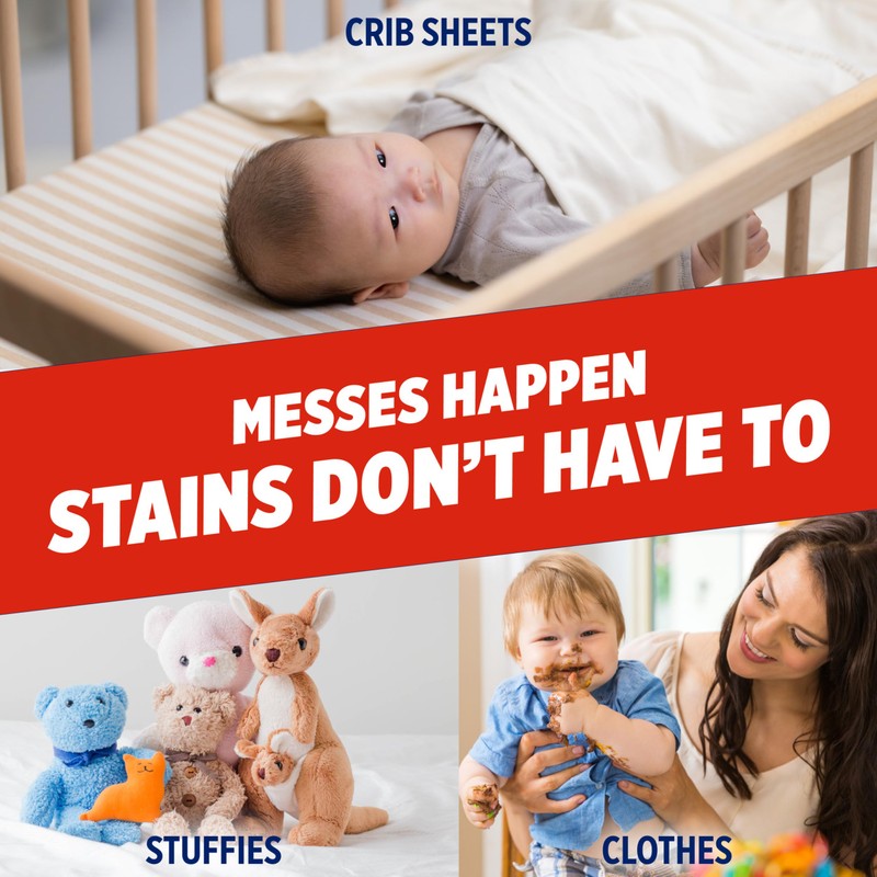 OxiClean Max Force Laundry Stain Remover Spray, Newborn & Baby